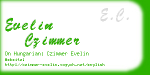 evelin czimmer business card